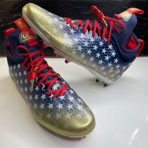 Under Armour Spotlight Lux MC LE USA Football Cleats 3025366-100 Men’s Size 11.5